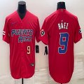 Puerto Rico #9 Baseball #9 Javier Báez red 2023 World Baseball Classic Replica Player Jersey 02