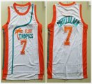 2015 Flint Tropics #7 CoffeeBlack white basketball Jersey