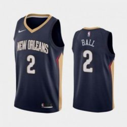 Nike New Orleans Pelicans #2 Lonzo Ball blue NBA basketball jerseys