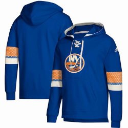 Custom Adidas New York Islanders blue personality Ice Hockey Hooded Sweatshirt