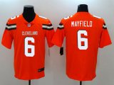 Browns #6 Baker Mayfield orange Nike Color Rush Limited Jerseys