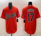 Nike Baltimore Orioles #17 Cowser orange majestic baseball jersey-BD