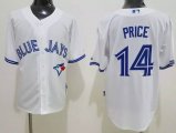 Toronto Blue Jays #14 David Price Alternate white MLB Majestic Jersey