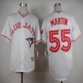 2015 Toronto Blue Jays #55 Russell Martin White MLB baseball Jerseys