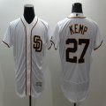 2016 San Diego Padres #27 Matt Kemp white Flexbase Authentic Collection Jersey