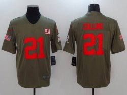 Nike New York Giants #21 Landon Collins green USA flag Color Rush Limited Jersey