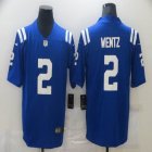 Indianapolis Colts #2 Carson Wentz Blue nike Color Rush Limited Jerseys-BD