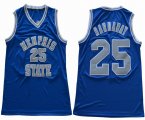 Memphis State #25 Penny Hardaway blue college basketball jerseys-GLT