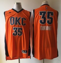 Oklahoma Thunder #35 Kevin Durant New Swingman Orange nba Jersey