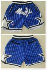 Orlando Magic Vintage Basketball Game Shorts blue NBA Stitched short with pocket-TY