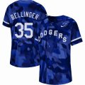 Nike Los Angeles Dodgers #35 Cody Bellinger blue Pattern majestic baseball jersey-WL