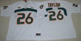 Miami Hurricanes Sean Taylor 26 College Football Jersey - White