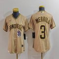 Youth Nike San Diego Padres #3 Jackson Merrill beige majestic baseball jerseys 01