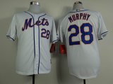 New York Mets Daniel Murphy #28 white MLB jersey