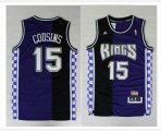 adidas Sacramento Kings COUSINS 15 throwback purple nba jerseys