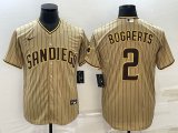 Nike San Diego Padres #2 Xander Bogaerts beige majestic baseball jerseys