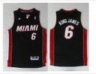 Adidas Miami Heat 6 King James black nba jerseys