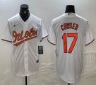 Nike Baltimore Orioles #17 Colton Cowser white majestic baseball jersey -BD