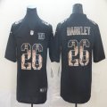 Nike Giants #26 Saquon Barkley black Color Rush Limited Jersey Goddess Fashion Edition