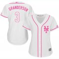 2017 Women New York Mets #3 Curtis Granderson white majestic mlb jersey