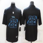 Nike Panthers #22 Christian McCaffrey Black Color Rush Limited Jersey-BD