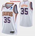 Phoenix Suns #35 Kevin Durant White nba jerseys Hot press font