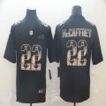 Nike Panthers #22 Christian McCaffrey black Color Rush Limited Jersey Goddess version