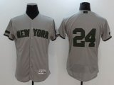 New York Yankees #24 Gary Sanchez gray Commemorative version mlb baseball jersey