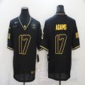 Nike Green Bay Packers #17 Davante Adams throwback black Salute To Service Limited Jersey-BD