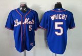 New York Mets #5 DAVID WRICHT 5# Blue MLB Jerseys