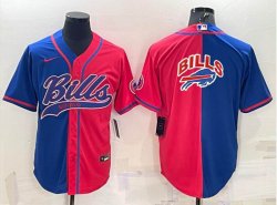 Nike Buffalo Bills blank blue red splits baseball jerseys Joint name-BD 01