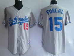 Los Angeles Dodgers 15 Furcal Grey baseball jersey