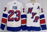 Adidas New York Rangers #23 Adam Fox white hockey jersey