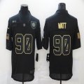 Nike Pittsburgh Steelers #90 T. J. Watt black Salute To Service Limited Jersey-BD