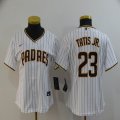 Women nike San Diego Padres #23 Fernando Tatis Jr.white majestic baseball jerseys