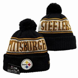 2024 Pittsburgh Steelers black yellow white NFL Sports Cuffed Knit Hats 01