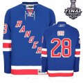 2014 stanley cup Colton Orr Jersey 28 Blue Home New York Rangers Jerseys