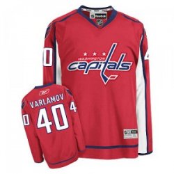 Semyon Varlamov Jersey 40 Red Washington Capitals Jersey