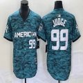 American League #99 Aaron Judge Nike Teal 2023 MLB All-Star Game Limited Player Jersey