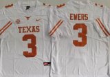 Texas Longhorns White #3 Quinn Ewers white college football jerseys