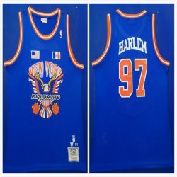 New York Knicks #97 Harlem Blue Joint name NBA Basketball Jerseys