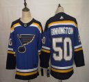 Adidas St.Louis Blues #50 Jordan Binnington blue NHL hockey Jerseys