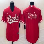 Nike Cincinnati Reds Blank Red majestic baseball jersey big logo-BD