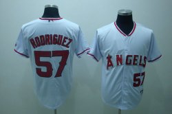 Los Angeles Angels 57 Francisco Rodriguez white jersey