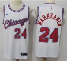 Chicago Bulls #24 Lauri Markkanen white Nike nba basketball jersey-001 S8