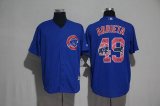 2017 Chicago Cubs #49 Jake Arrieta blue mlb baseball jersey