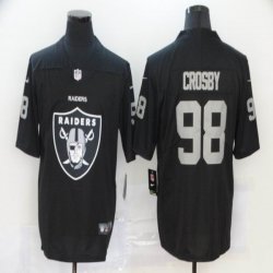 Oakland Raiders #98 Maxx Crosby Nike black fashion Color Rush Limited Jersey-BD