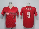 MLB Jerseys Houston Astros 9 Pence red