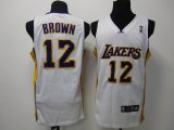 NBA Los Angeles Lakers 12 Brown white jerseys