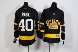 2015 Boston Bruins Tuukka Rask 40# Black youth ice hockey Jersey